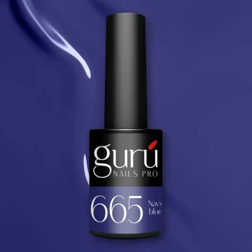 imagen esmalte semipermanente 665 navy blue guru