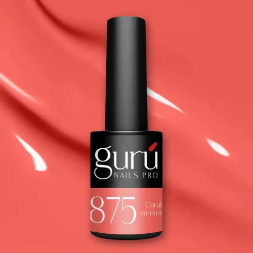 imagen esmalte semipermanente 875 coral summer guru