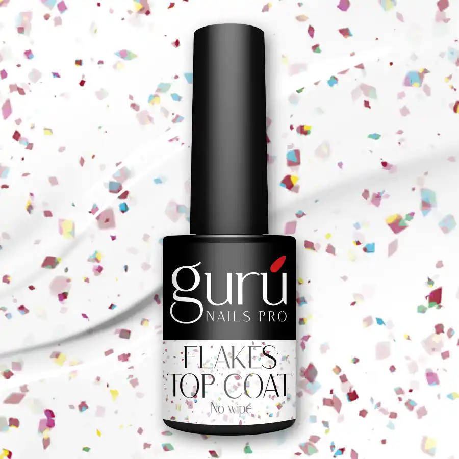imagen top coat flakes no wipe semipermanente guru