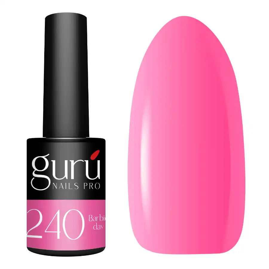 imagen esmalte semipermanente 240 barbie day guru tip