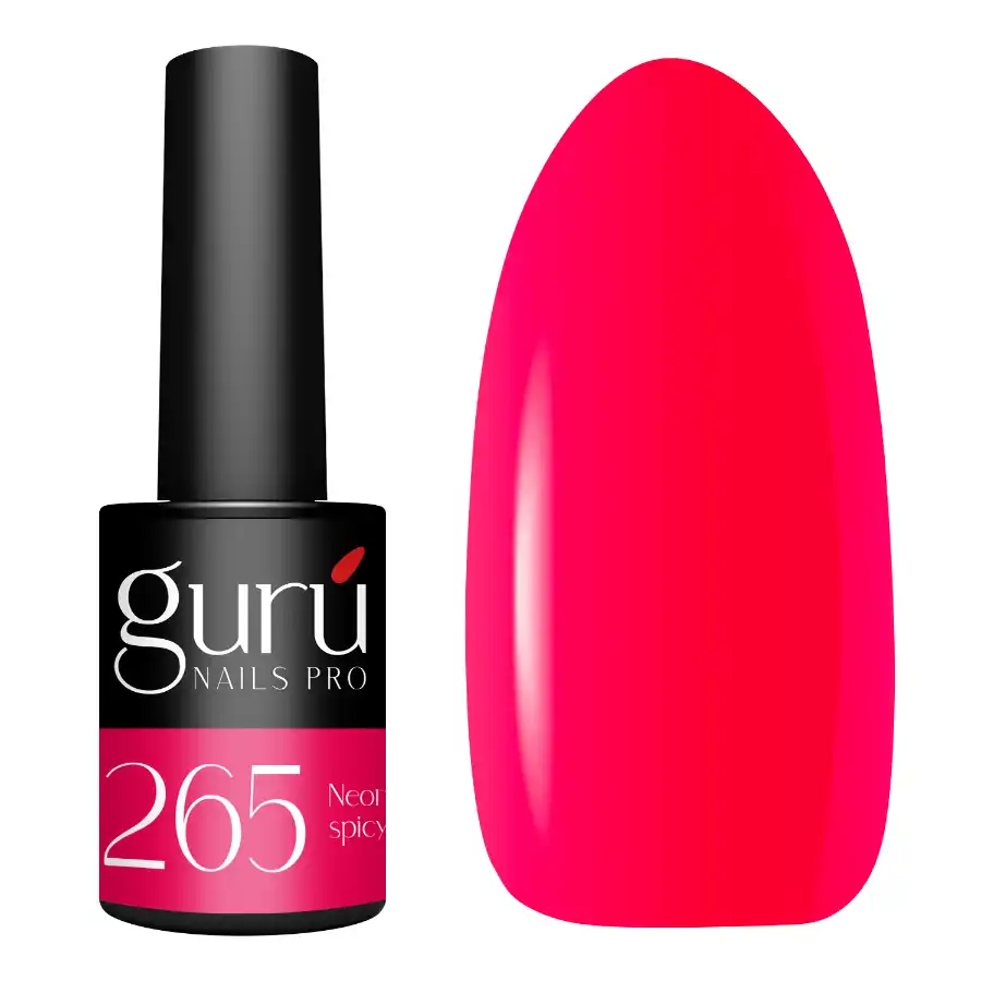 imagen esmalte semipermanente 265 neon spicy guru tip