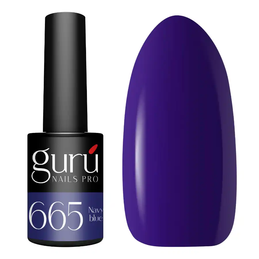 imagen esmalte semipermanente 665 navy blue guru tip