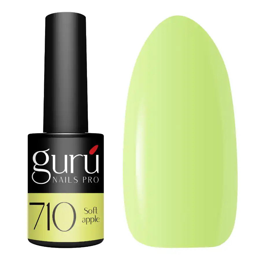 imagen esmalte semipermanente 710 soft apple guru tip