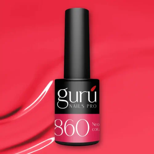 imagen esmalte semipermanente 860 neon coral guru