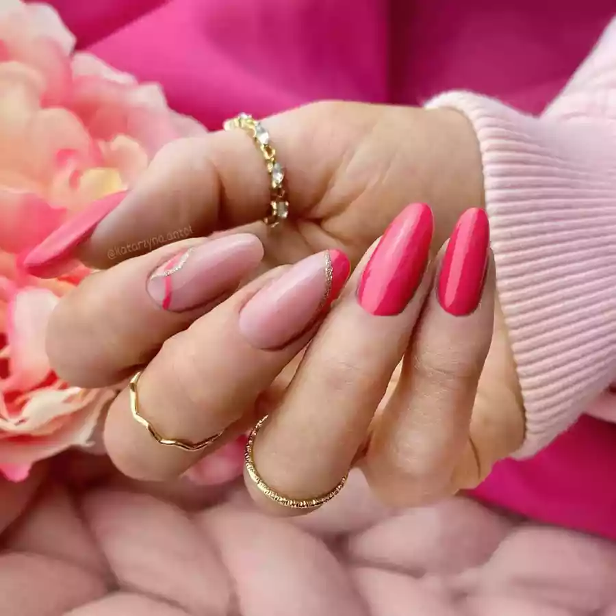 imagen guru manicura semipermanente 235 sahara blush glitter