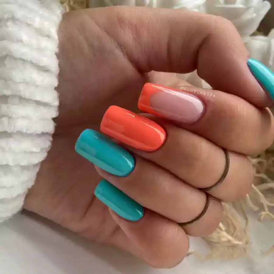 imagen guru manicura semipermanente 875 coral summer francesa