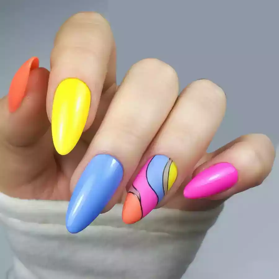 imagen guru manicura semipermanente 875 coral summer diseño