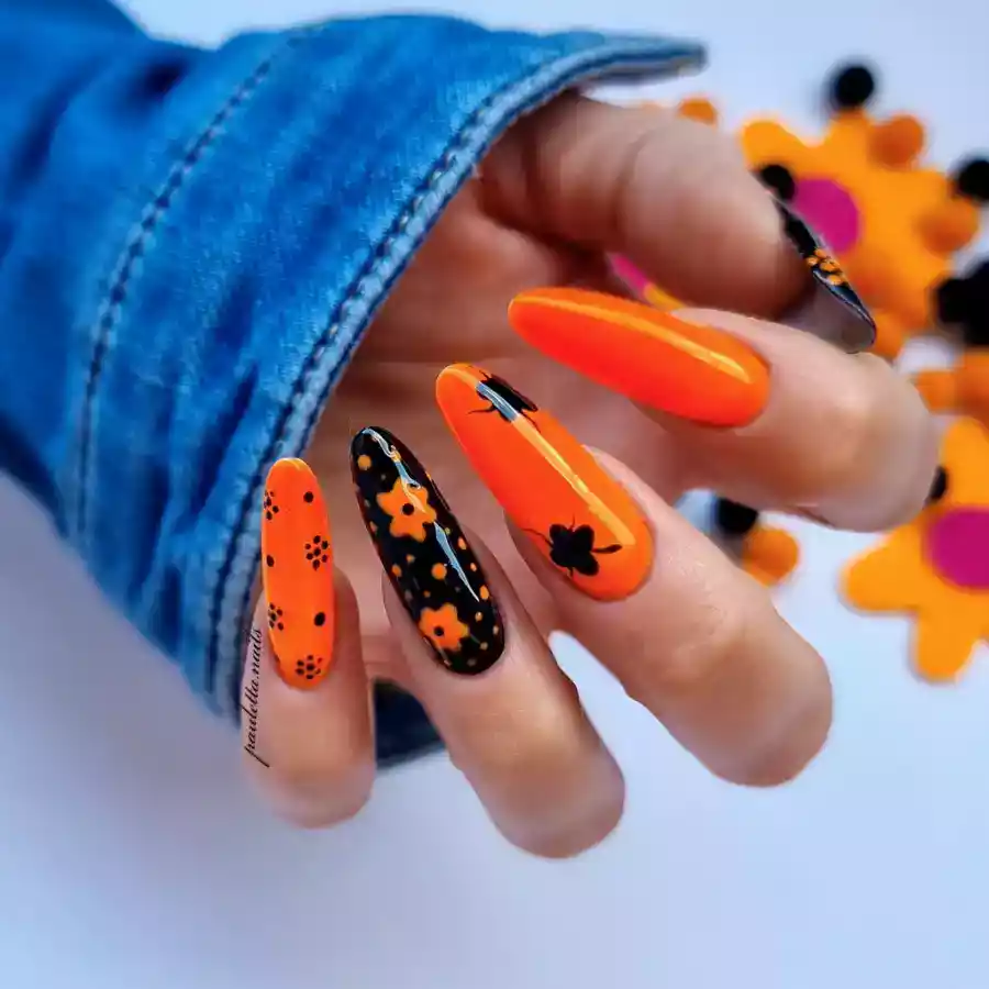imagen guru manicura semipermanente 900 pure black flores