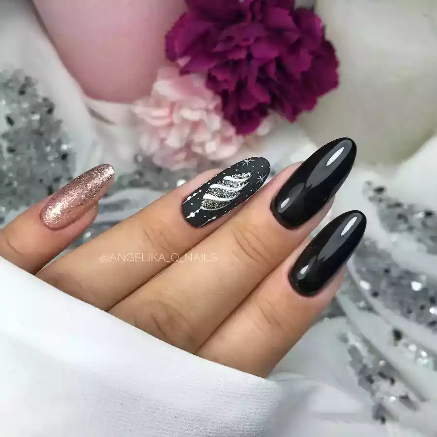 imagen guru manicura semipermanente 900 pure black navidad
