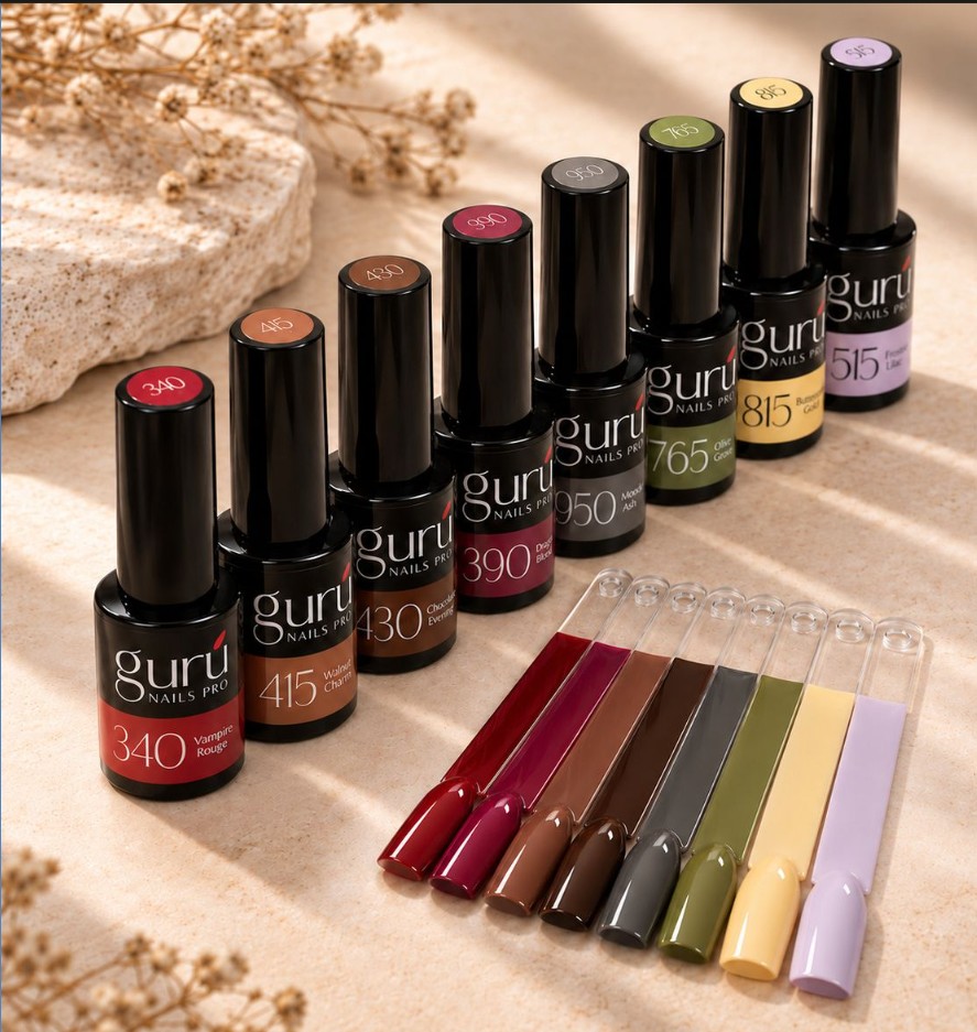Los ocho esmaltes de Velvet Season con sus muestras